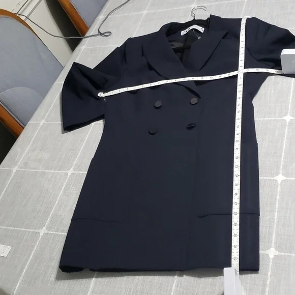 NWT Zara blazer, Color Navy Blue, Size L - Picture 14 of 17